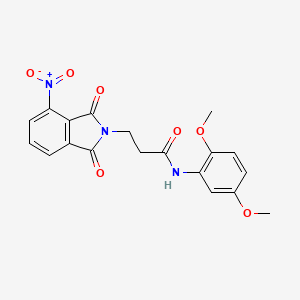 N-(2,5-dimethoxyphenyl)-3-(4-nitro-1,3-dioxo-1,3-dihydro-2H-isoindol-2-yl)propanamide