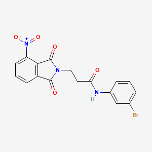 N-(3-BROMOPHENYL)-3-(4-NITRO-1,3-DIOXO-2,3-DIHYDRO-1H-ISOINDOL-2-YL)PROPANAMIDE