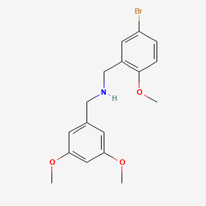 [(5-BROMO-2-METHOXYPHENYL)METHYL][(3,5-DIMETHOXYPHENYL)METHYL]AMINE