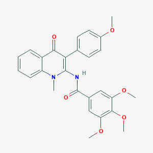 3,4,5-trimethoxy-N-[3-(4-methoxyphenyl)-1-methyl-4-oxo-1,4-dihydro-2-quinolinyl]benzamide