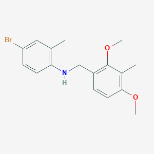 N-(4-bromo-2-methylphenyl)-N-(2,4-dimethoxy-3-methylbenzyl)amine