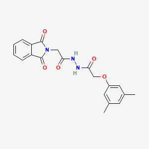 2-(3,5-dimethylphenoxy)-N'-[(1,3-dioxo-1,3-dihydro-2H-isoindol-2-yl)acetyl]acetohydrazide