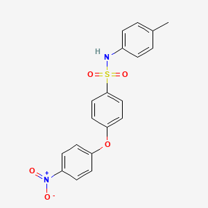 N-(4-methylphenyl)-4-(4-nitrophenoxy)benzenesulfonamide