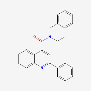 N-benzyl-N-ethyl-2-phenylquinoline-4-carboxamide