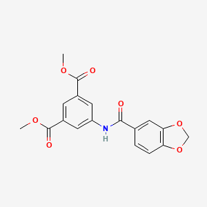 dimethyl 5-[(1,3-benzodioxol-5-ylcarbonyl)amino]isophthalate