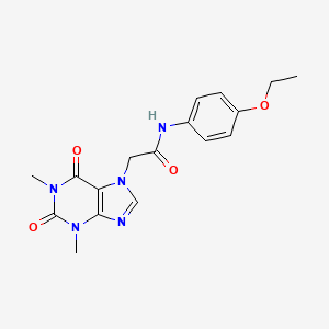 2-(1,3-dimethyl-2,6-dioxo-1,2,3,6-tetrahydro-7H-purin-7-yl)-N-(4-ethoxyphenyl)acetamide