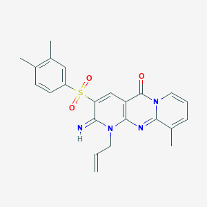 1-allyl-3-((3,4-dimethylphenyl)sulfonyl)-2-imino-10-methyl-1H-dipyrido[1,2-a:2',3'-d]pyrimidin-5(2H)-one