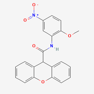 N-(2-methoxy-5-nitrophenyl)-9H-xanthene-9-carboxamide