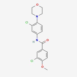 3-chloro-N-(3-chloro-4-morpholin-4-ylphenyl)-4-methoxybenzamide