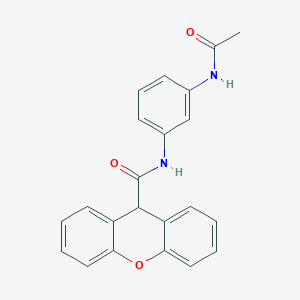 N-(3-acetamidophenyl)-9H-xanthene-9-carboxamide