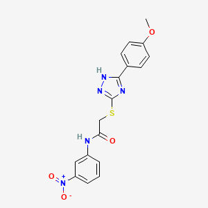 2-{[5-(4-methoxyphenyl)-4H-1,2,4-triazol-3-yl]thio}-N-(3-nitrophenyl)acetamide