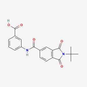 3-[(2-tert-butyl-1,3-dioxoisoindole-5-carbonyl)amino]benzoic acid