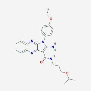 2-amino-1-(4-ethoxyphenyl)-N-(3-isopropoxypropyl)-1H-pyrrolo[2,3-b]quinoxaline-3-carboxamide