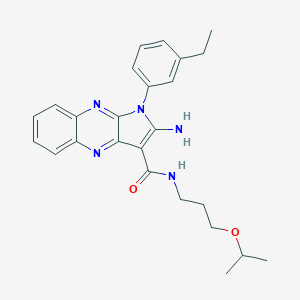 2-amino-1-(3-ethylphenyl)-N-(3-isopropoxypropyl)-1H-pyrrolo[2,3-b]quinoxaline-3-carboxamide