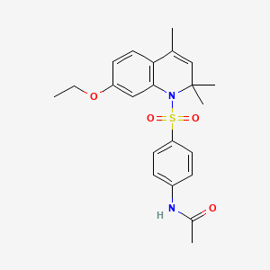 N-{4-[(7-ethoxy-2,2,4-trimethyl-1(2H)-quinolinyl)sulfonyl]phenyl}acetamide