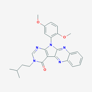 11-(2,5-dimethoxyphenyl)-3-isopentyl-3,11-dihydro-4H-pyrimido[5',4':4,5]pyrrolo[2,3-b]quinoxalin-4-one