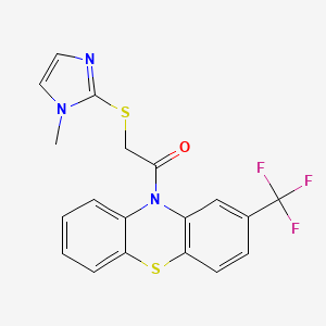 10-{[(1-methyl-1H-imidazol-2-yl)thio]acetyl}-2-(trifluoromethyl)-10H-phenothiazine