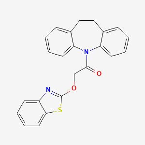 2-(1,3-benzothiazol-2-yloxy)-1-(10,11-dihydro-5H-dibenzo[b,f]azepin-5-yl)ethanone