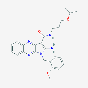 2-amino-N-(3-isopropoxypropyl)-1-(2-methoxybenzyl)-1H-pyrrolo[2,3-b]quinoxaline-3-carboxamide