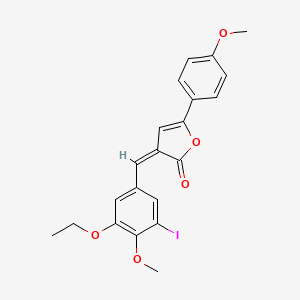 (3Z)-3-[(3-ethoxy-5-iodo-4-methoxyphenyl)methylidene]-5-(4-methoxyphenyl)furan-2-one