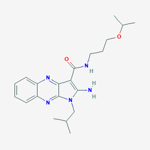 2-amino-1-isobutyl-N-(3-isopropoxypropyl)-1H-pyrrolo[2,3-b]quinoxaline-3-carboxamide