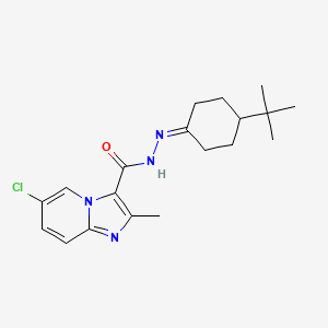 N-[(4-tert-butylcyclohexylidene)amino]-6-chloro-2-methylimidazo[1,2-a]pyridine-3-carboxamide