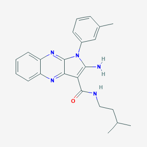 2-amino-N-isopentyl-1-(3-methylphenyl)-1H-pyrrolo[2,3-b]quinoxaline-3-carboxamide