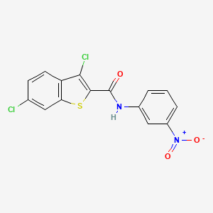 3,6-dichloro-N-(3-nitrophenyl)-1-benzothiophene-2-carboxamide