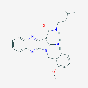 2-amino-N-isopentyl-1-(2-methoxybenzyl)-1H-pyrrolo[2,3-b]quinoxaline-3-carboxamide