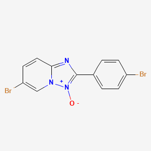 molecular formula C12H7Br2N3O B3572990 6-bromo-2-(4-bromophenyl)[1,2,4]triazolo[1,5-a]pyridine 3-oxide 