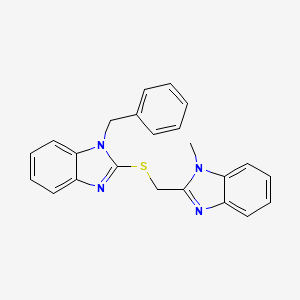 1-Benzyl-2-[(1-methylbenzimidazol-2-yl)methylsulfanyl]benzimidazole