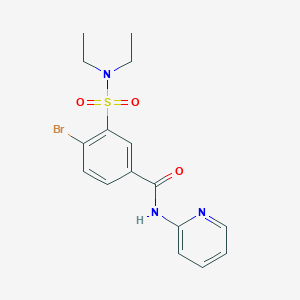 4-bromo-3-(diethylsulfamoyl)-N-(pyridin-2-yl)benzamide