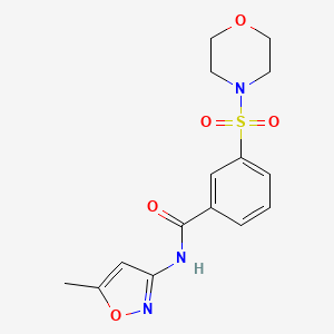 N-(5-methyl-3-isoxazolyl)-3-(4-morpholinylsulfonyl)benzamide