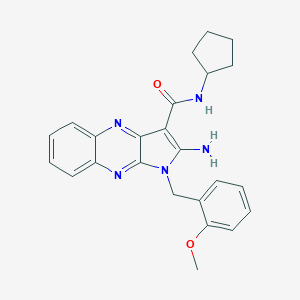 2-amino-N-cyclopentyl-1-(2-methoxybenzyl)-1H-pyrrolo[2,3-b]quinoxaline-3-carboxamide