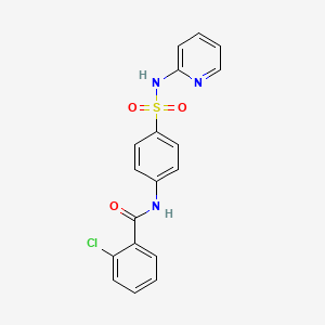 2-chloro-N-[4-(pyridin-2-ylsulfamoyl)phenyl]benzamide