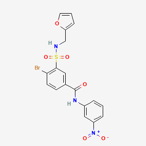 4-bromo-3-{[(2-furylmethyl)amino]sulfonyl}-N-(3-nitrophenyl)benzamide