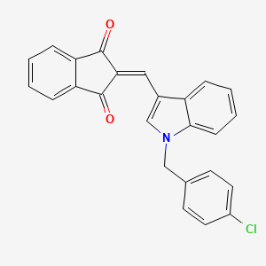 2-{[1-(4-chlorobenzyl)-1H-indol-3-yl]methylene}-1H-indene-1,3(2H)-dione