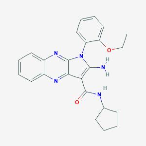 2-amino-N-cyclopentyl-1-(2-ethoxyphenyl)-1H-pyrrolo[2,3-b]quinoxaline-3-carboxamide