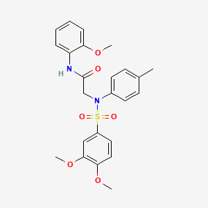 N-(2-METHOXYPHENYL)-2-[N-(4-METHYLPHENYL)3,4-DIMETHOXYBENZENESULFONAMIDO]ACETAMIDE