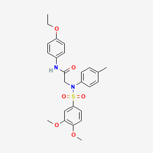 N~2~-[(3,4-dimethoxyphenyl)sulfonyl]-N-(4-ethoxyphenyl)-N~2~-(4-methylphenyl)glycinamide