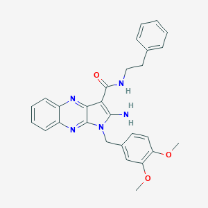 2-amino-1-(3,4-dimethoxybenzyl)-N-(2-phenylethyl)-1H-pyrrolo[2,3-b]quinoxaline-3-carboxamide