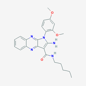 2-amino-1-(2,4-dimethoxyphenyl)-N-pentyl-1H-pyrrolo[2,3-b]quinoxaline-3-carboxamide
