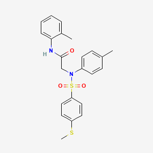 N~1~-(2-methylphenyl)-N~2~-(4-methylphenyl)-N~2~-{[4-(methylthio)phenyl]sulfonyl}glycinamide