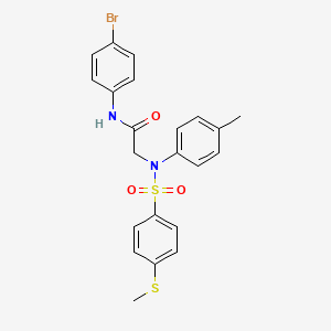 N~1~-(4-bromophenyl)-N~2~-(4-methylphenyl)-N~2~-{[4-(methylthio)phenyl]sulfonyl}glycinamide