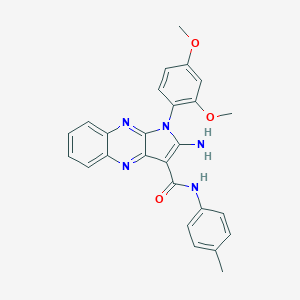 2-amino-1-(2,4-dimethoxyphenyl)-N-(4-methylphenyl)-1H-pyrrolo[2,3-b]quinoxaline-3-carboxamide