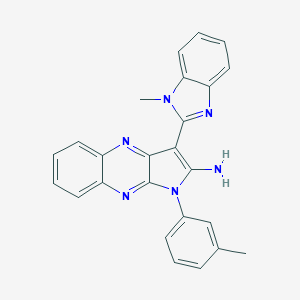 3-(1-Methyl-2-benzimidazolyl)-1-(3-methylphenyl)-2-pyrrolo[3,2-b]quinoxalinamine