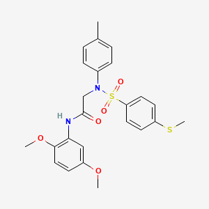 N~1~-(2,5-dimethoxyphenyl)-N~2~-(4-methylphenyl)-N~2~-{[4-(methylthio)phenyl]sulfonyl}glycinamide