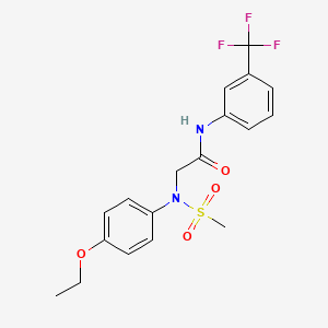 N~2~-(4-ethoxyphenyl)-N~2~-(methylsulfonyl)-N~1~-[3-(trifluoromethyl)phenyl]glycinamide