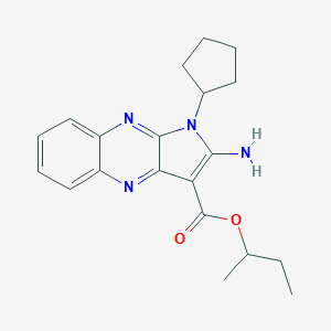 Butan-2-yl 2-amino-1-cyclopentylpyrrolo[3,2-b]quinoxaline-3-carboxylate