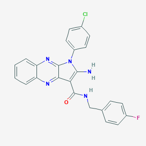 2-amino-1-(4-chlorophenyl)-N-(4-fluorobenzyl)-1H-pyrrolo[2,3-b]quinoxaline-3-carboxamide